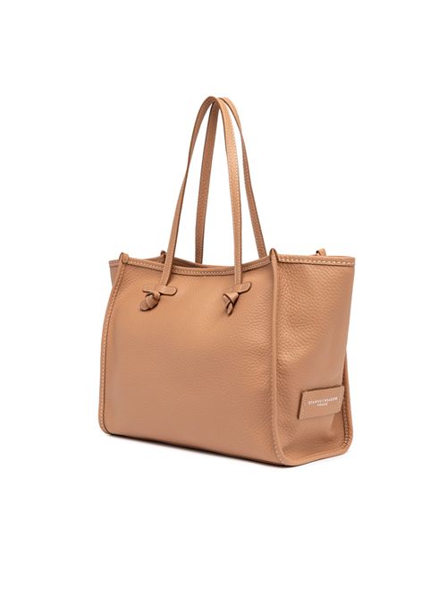 Shopping bag in pelle bubble double Clay GIANNI CHIARINI | BS 9330 BBL T.U.CLAY